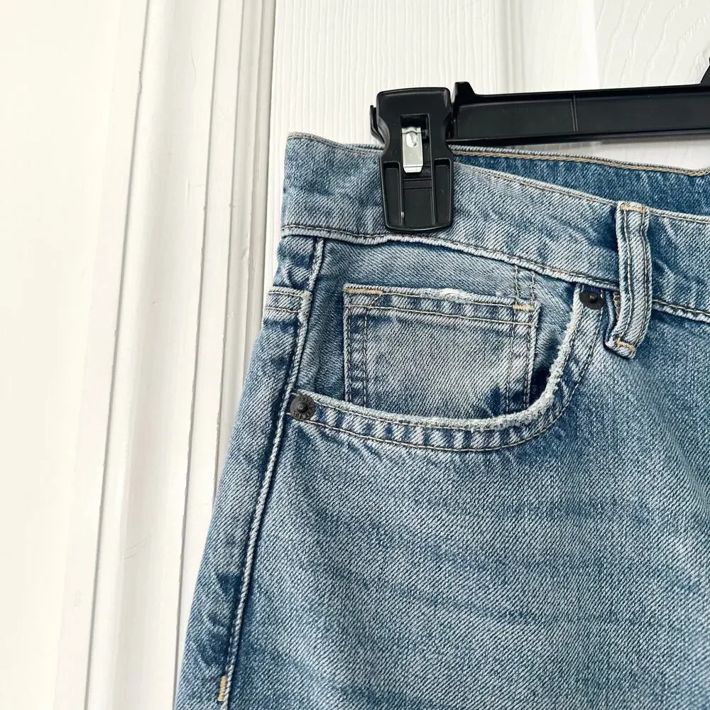 Allsaints Relaxed Fit Wide Leg Indigo Blue W063EB Denim Jeans Waist 26 W063EB - Picture 4 of 12